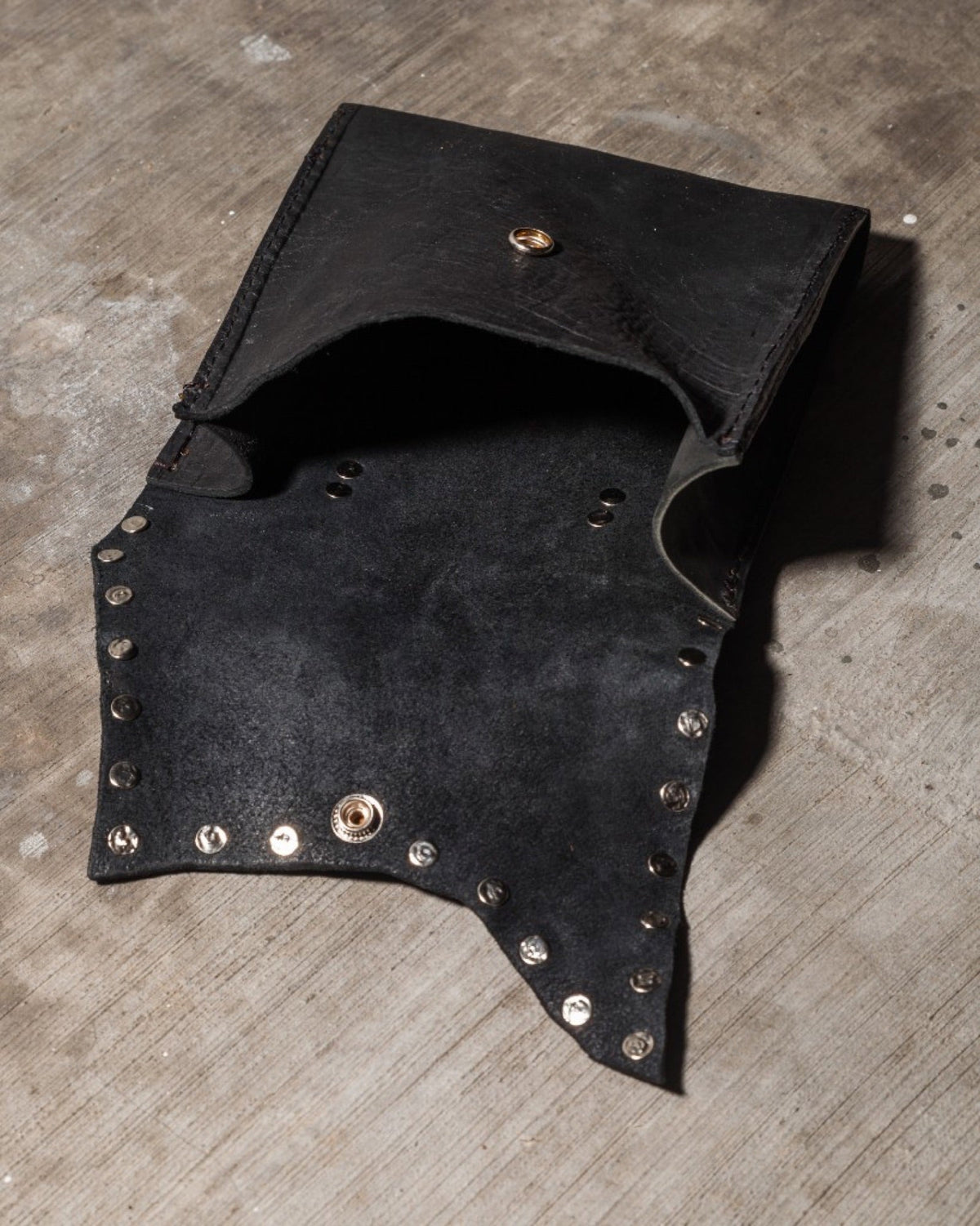 Rivet Pouch open